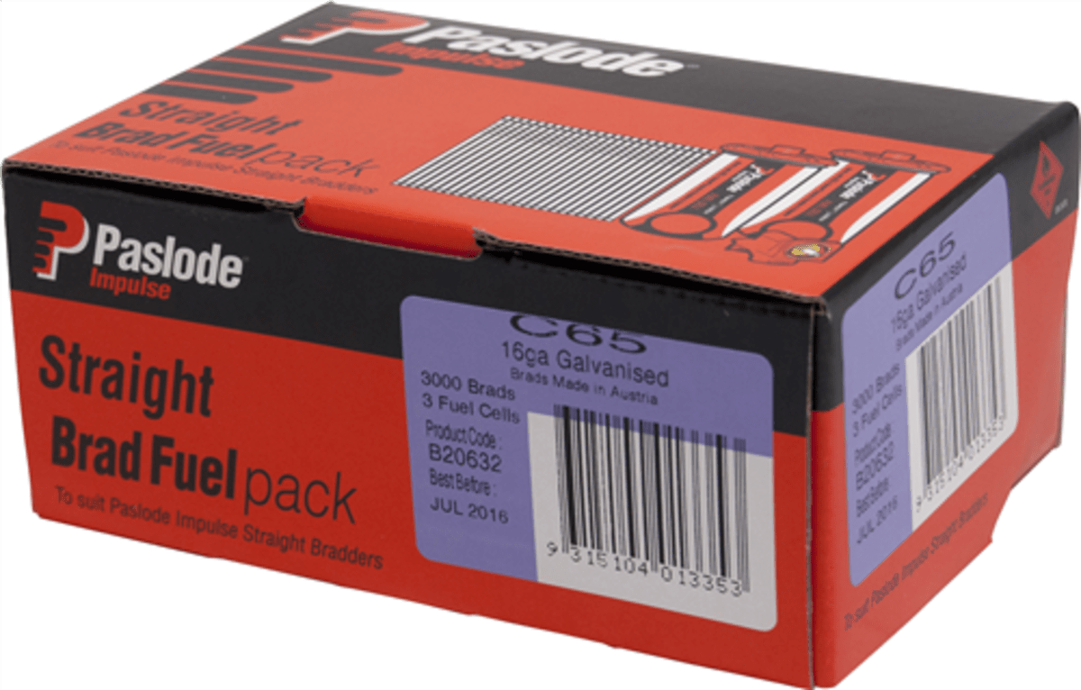 Impulse C65 BFP 3000 long nails for structural framing.