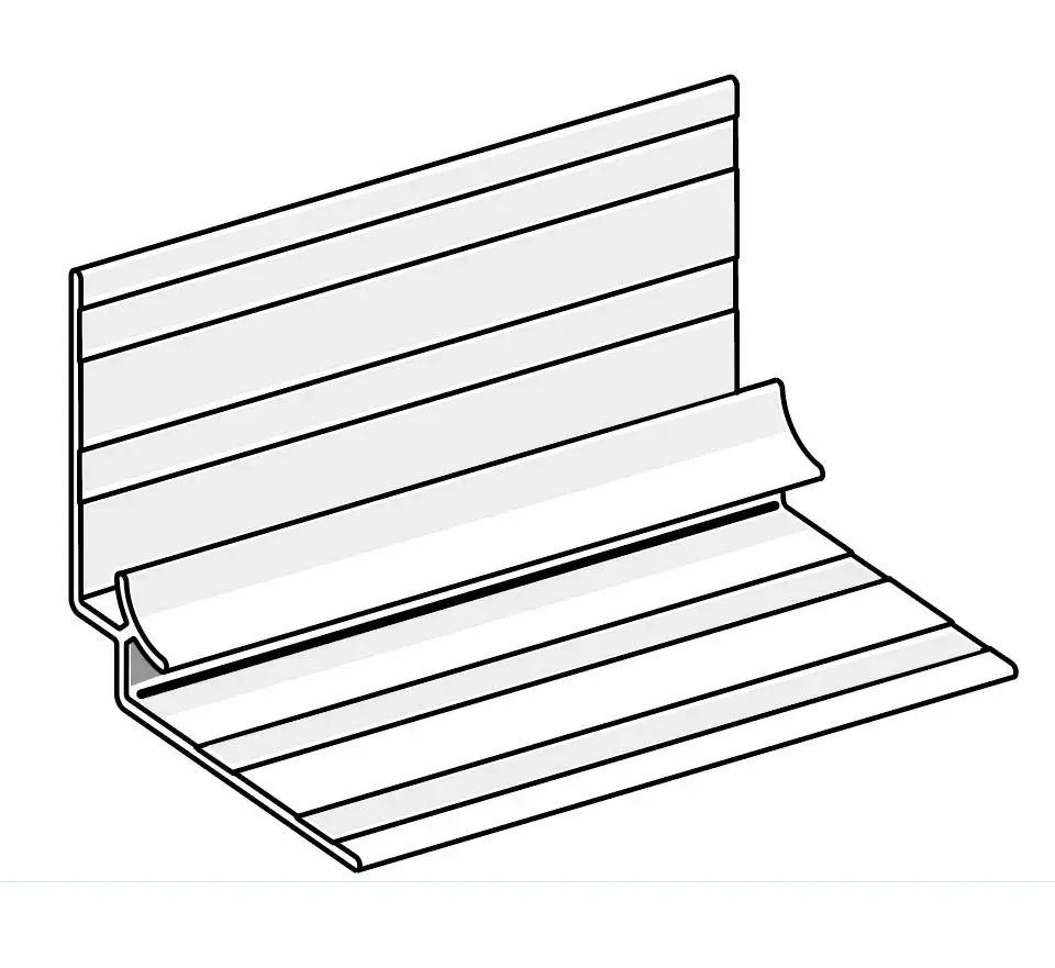 FineTex 9mm Alu Int Concave Corner 3.0m  Concave internal corner for seamless FineTex transitions.