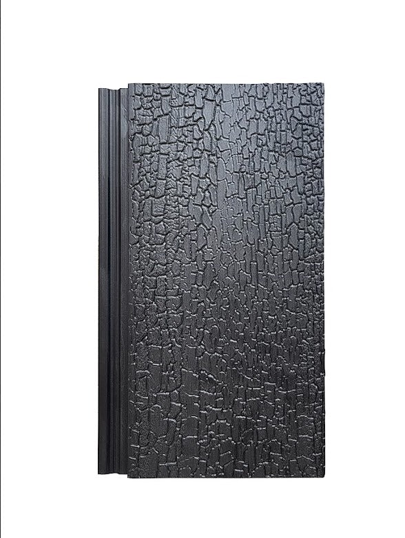 Emberwood timber cladding with charred wood finish for architectural wall and feature applications