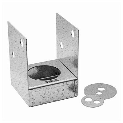 Bolt down post support for 90mm posts, model B25C, for easy installation.