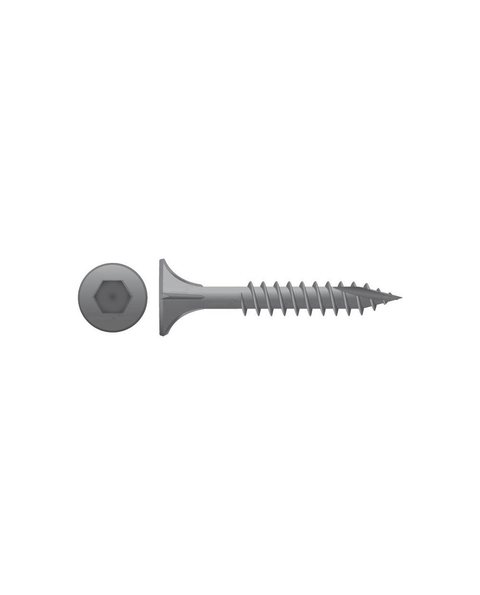 14gX75mm galvanized batten screws, pack of 100, for woodworking.