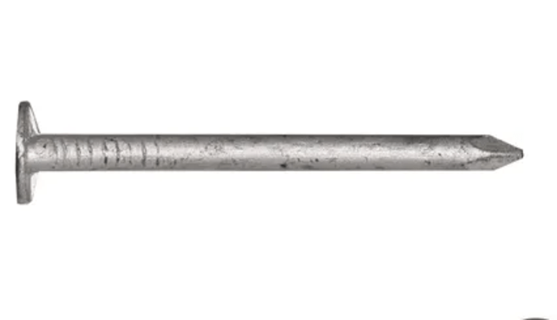 30X2.8mm, 2.5kg clout nails for roofing and sheet metal work.