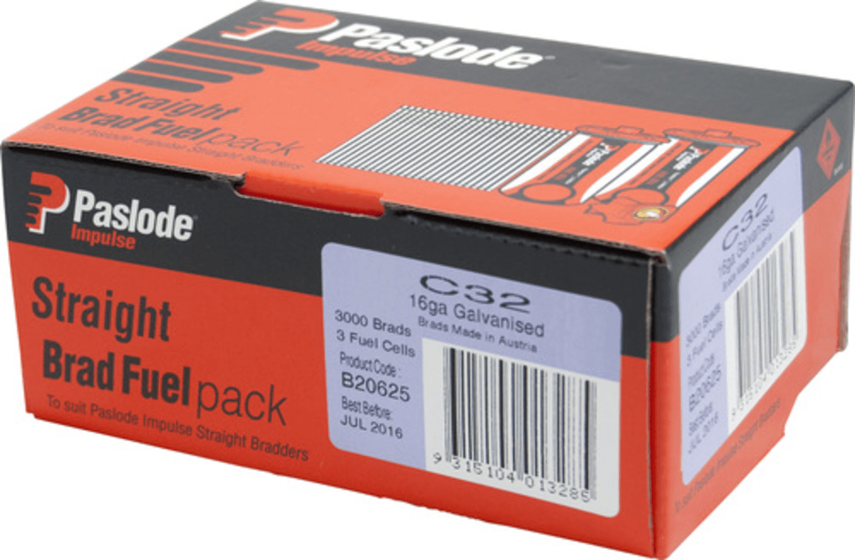 Impulse C32 BFP 3000 nails for decking and fencing projects.