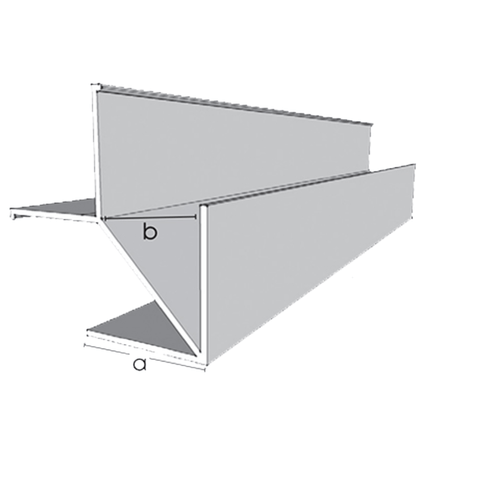 Large flanged external corner by W/Tex, 3.00m for robust angles.