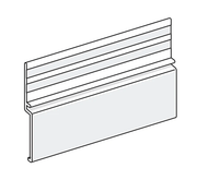 FineTex 9mm Alu Rec Base Trim Flashing 3.0m  Base trim flashing for FineTex cladding protection.
