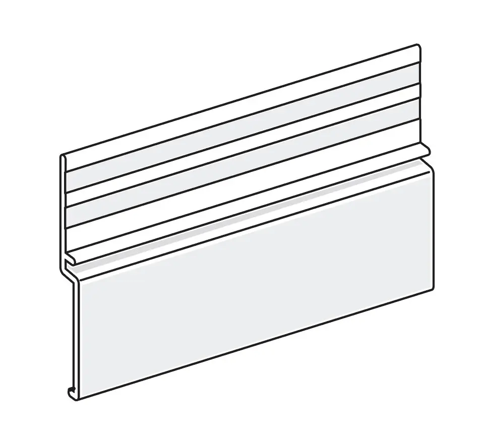 FineTex 9mm Alu Rec Base Trim Flashing 3.0m  Base trim flashing for FineTex cladding protection.