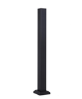 Fortress 76x76 black post, 1.29m, for robust fence construction.