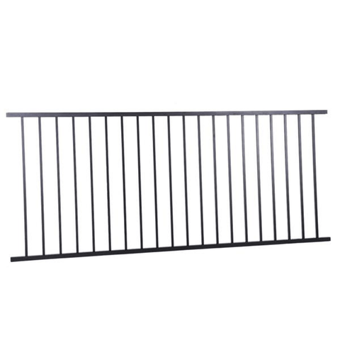 Fortress panel, 1016mm black, 2.37m for extended fence sections.