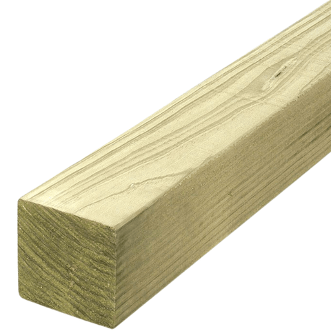88 x 88 H4 DAR GL8 treated pine post, ideal for outdoor structures.