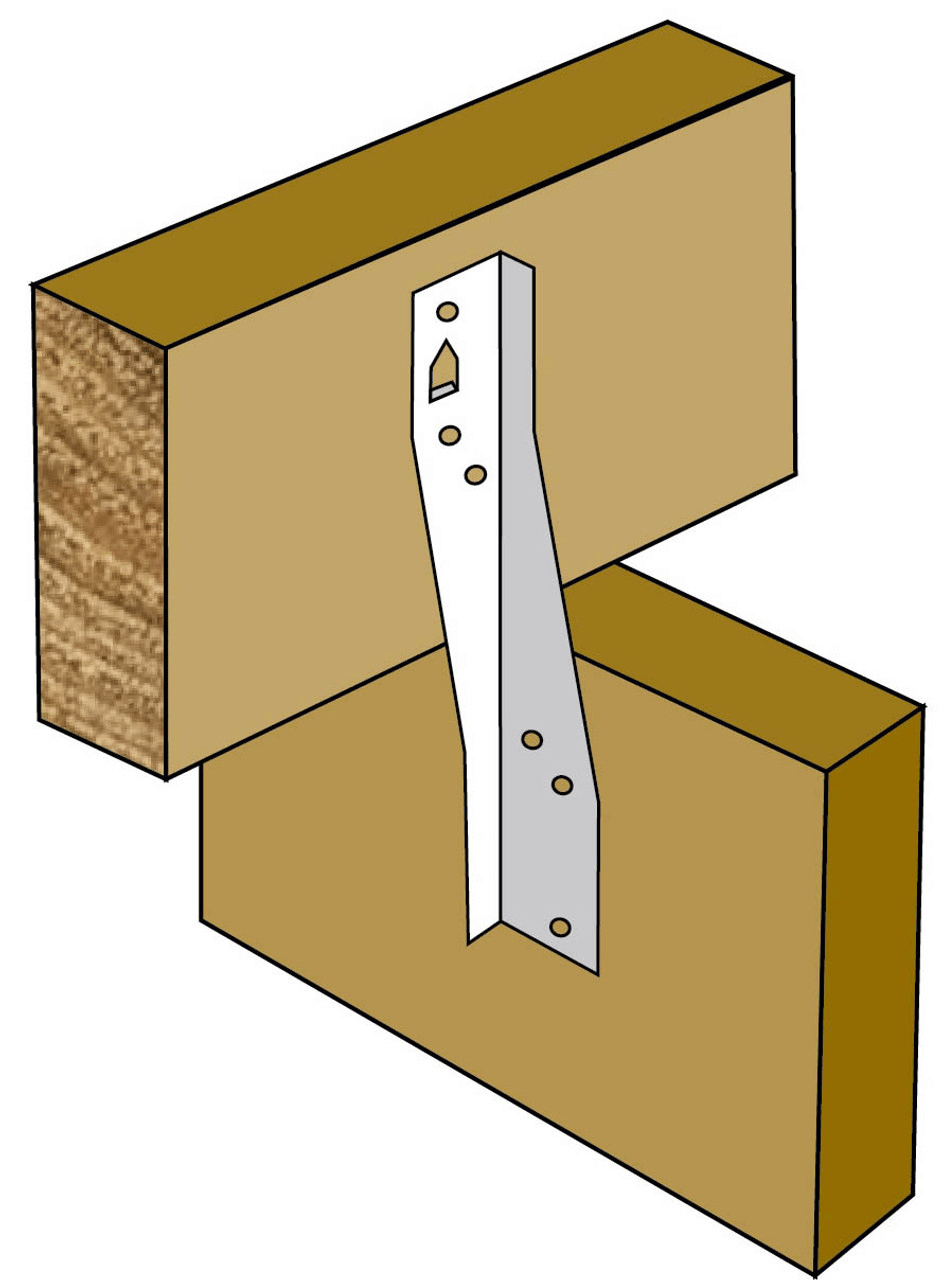 150mm joist strap in a box of 150 for robust timber framing.