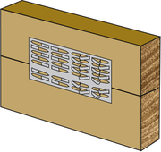 70x150mm plate tap in, box of 50, for quick and secure mounting - Alpha Timber Sydney.