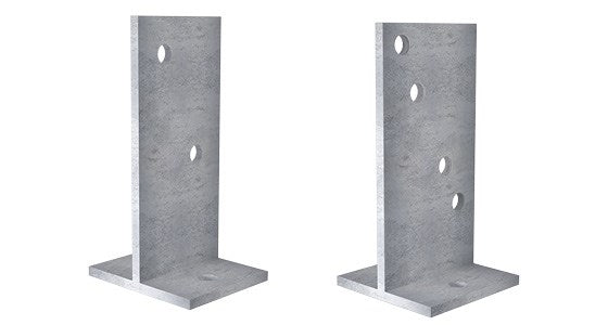 Center fix post support 130mm for robust central mounting - Alpha Timber Sydney.