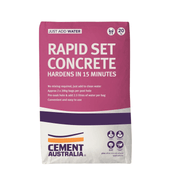 RAPIDSET CONCRETE 20kg for quick and durable setting.