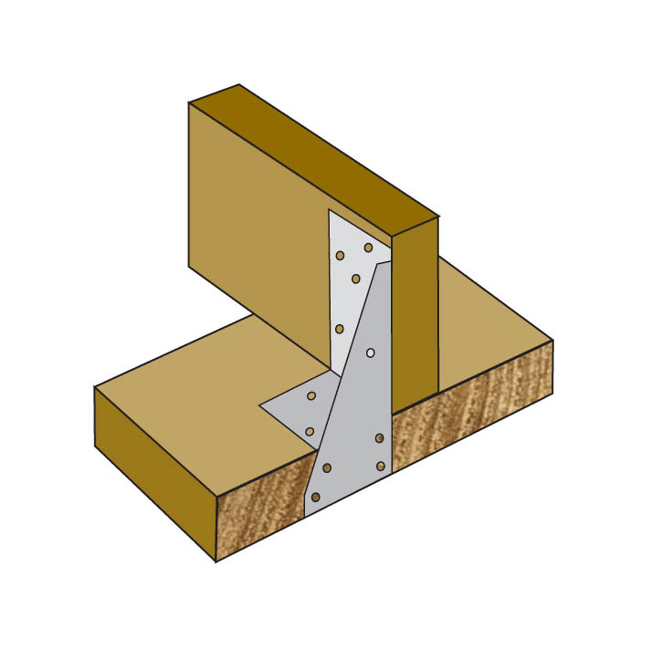Triplegrip left hand, 50 per box, for secure construction connections.