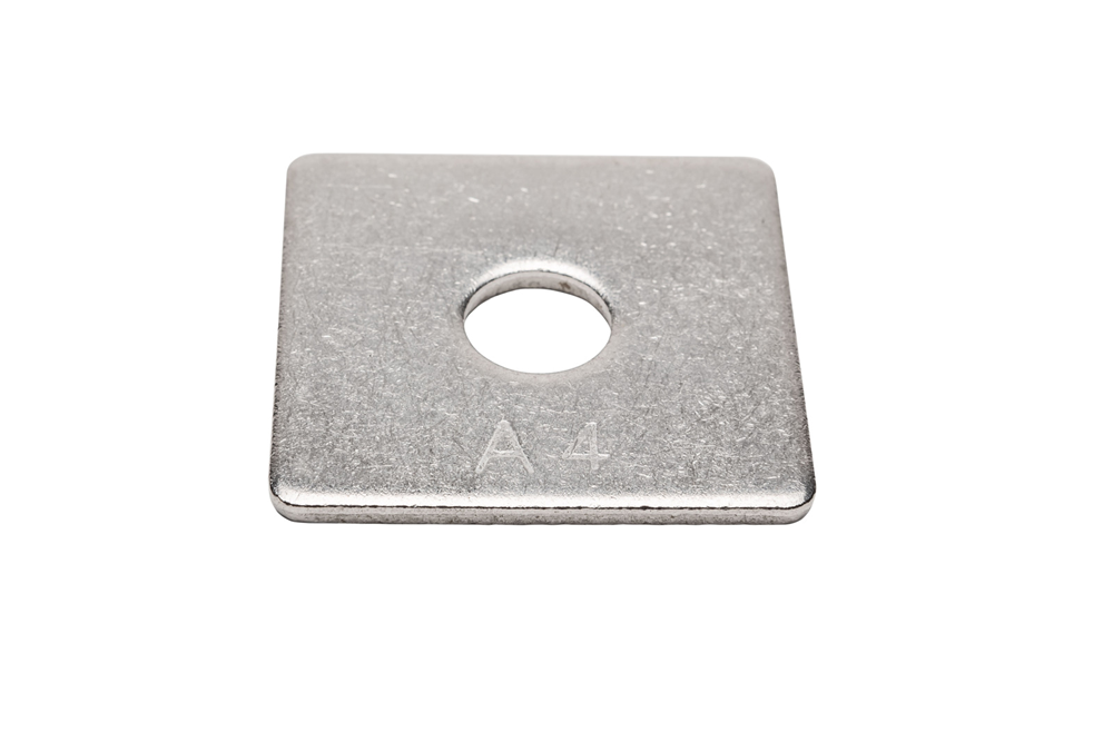 Galvanised 50mm M12 square washers for strong bolted joints - Alpha Timber Sydney.